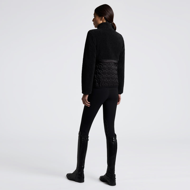 Cavalleria Toscana Damenjacke Teddy Fleece + Nylon Black HW25