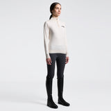 Cavalleria Toscana Damen Pullover Merino Half Zip FS26 Light Beige