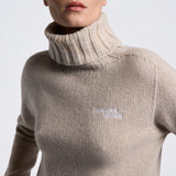 Cavalleria Toscana Damen Pullover Pure Wool Turtleneck HW26 Rainy Day