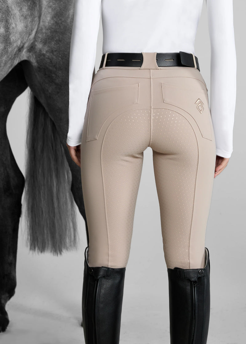 Aztec Diamond Breeches Full Grip Beige