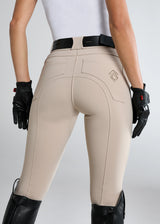 Aztec Diamond Breeches Knee Grip Beige