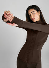 Aztec Diamond fitted Jacket Mocha
