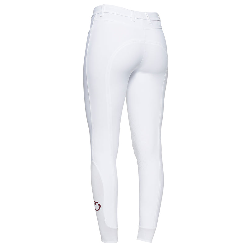Cavalleria Toscana Damen Reithose Perforated Inserts FG White FS25