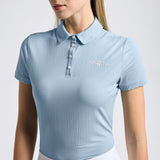 Cavalleria Toscana Damen Jersey S/S Training Polo w/Tufted Logo