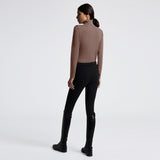 Cavalleria Toscana Jersey Fleece Half zip L/S Turtleneck Damen Marrone HW25