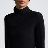 Cavalleria Toscana Damen Shirt L/S Tech Wool performance Black HW25