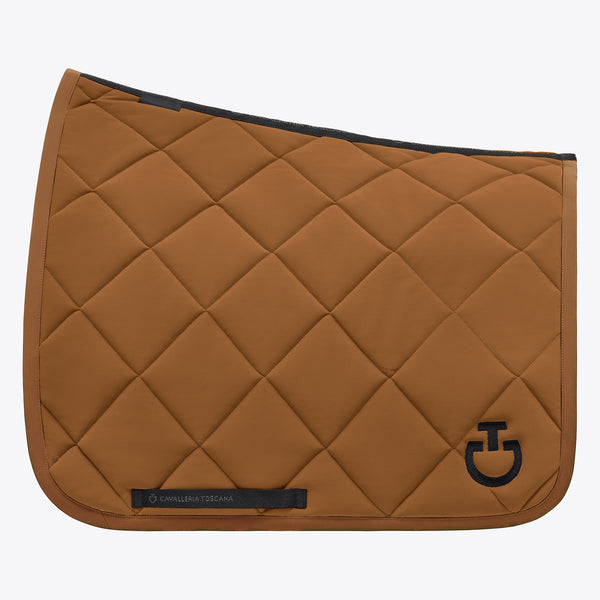 Cavalleria Toscana Dressurschabracke Diamond Quilted Jersey Camel/Black HW25
