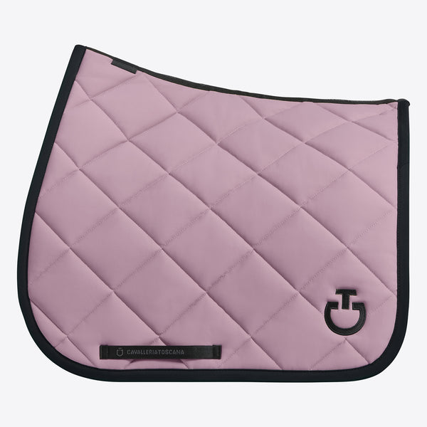 Cavalleria Toscana Dressurschabracke Diamond Quilted Jersey Graape Shake/Black HW25