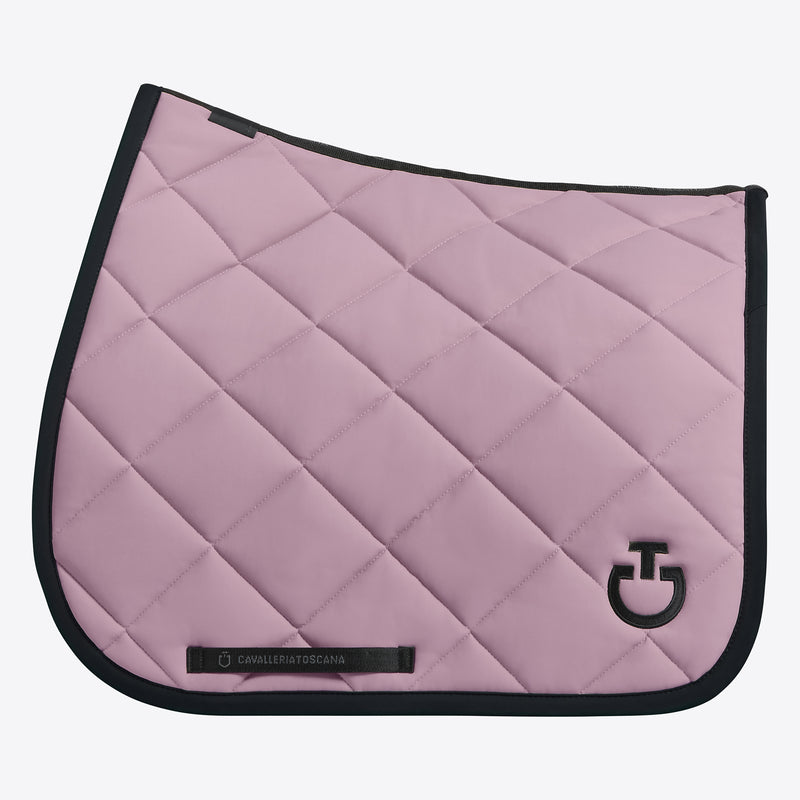 Cavalleria Toscana Dressurschabracke Diamond Quilted Jersey Graape Shake/Black HW25
