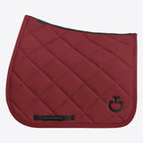 Cavalleria Toscana Dressurschabracke Diamond Quilted Jersey Bordeaux/Black HW25