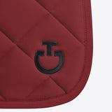 Cavalleria Toscana Dressurschabracke Diamond Quilted Jersey Bordeaux/Black HW25