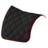 Cavalleria Toscana Dressurschabracke Diamond Quilted Jersey Black/Red HW25