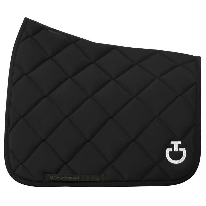 Cavalleria Toscana Dressurschabracke Diamond Quilted Jersey Black/White HW25