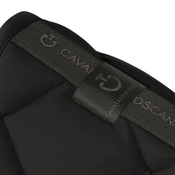 Cavalleria Toscana Dressurschabracke Diamond Quilted Jersey Black/White HW25
