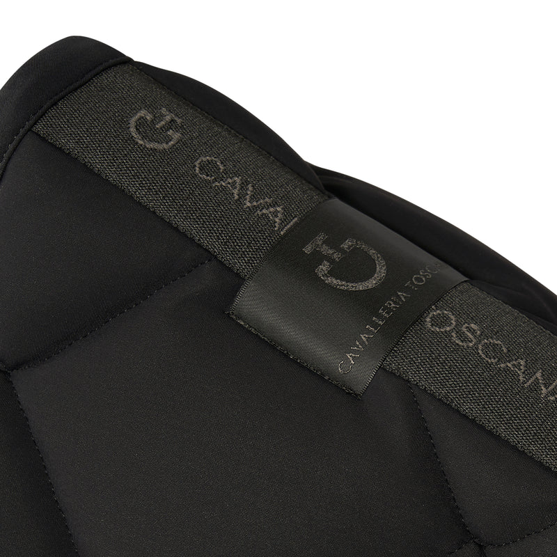 Cavalleria Toscana Dressurschabracke Diamond Quilted Jersey Black/White HW25