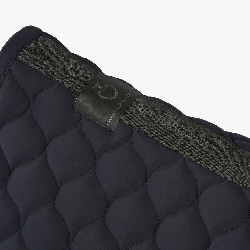 Cavalleria Toscana Dressurschabracke Circular Quilted Navy/ Navy