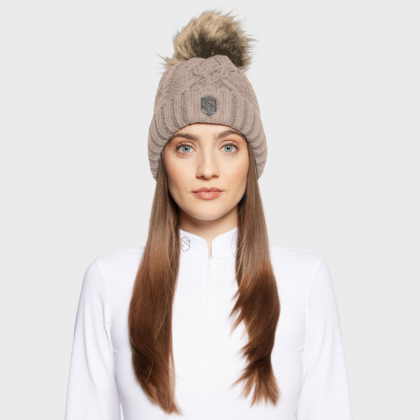 Samshield Beanie Nora Crystal Intarsia Vanilla HW25