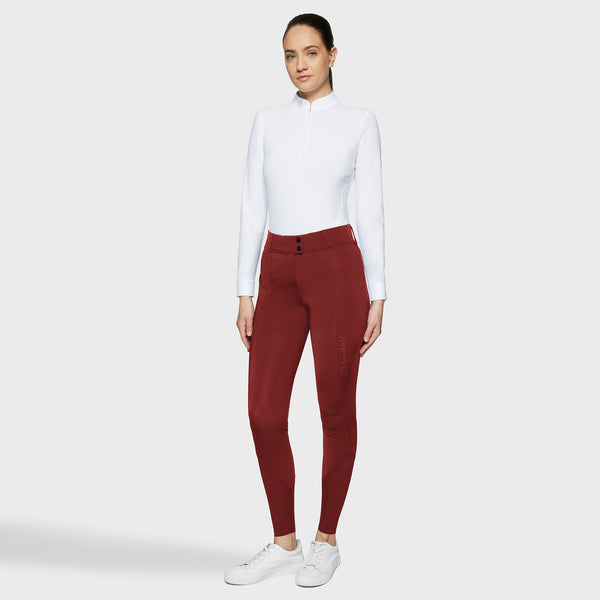 Samshield Damenreithose Tamara Winter Fullgrip Burgundy HW25