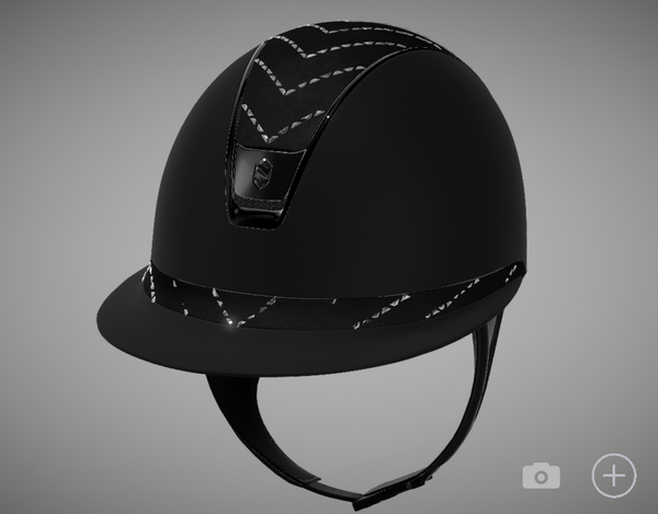 Samshield Reithelm Miss Shield 2.0 Black Matt Chevron Jet Hermatite