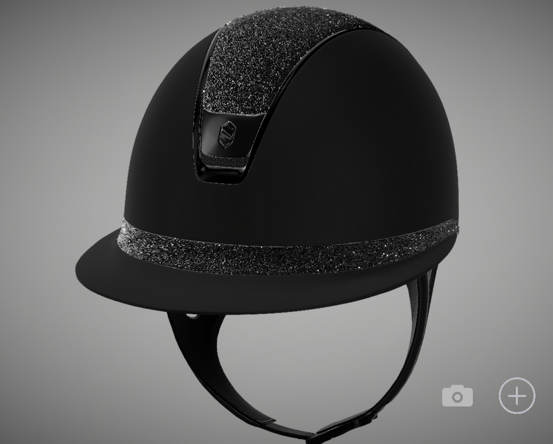Samshield Reithelm Miss Shield 2.0 Shadowmatt Black Crystal Fabric