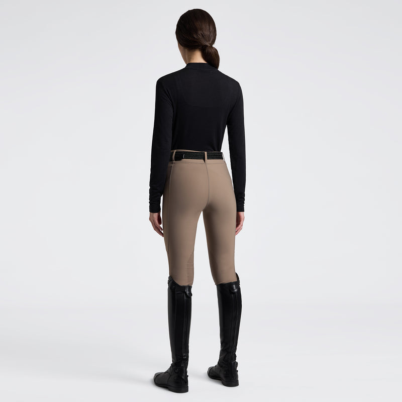 Cavalleria Toscana Damen Shirt L/S Tech Wool performance Black HW25
