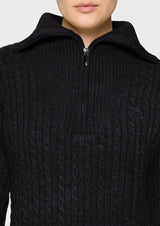 Samshield Damen Pullover Suzanne Twisted L/S HW26 Black