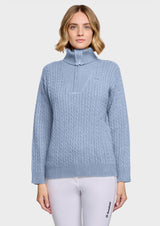 Samshield Damen Pullover Suzanne Twisted L/S HW26 Cashmere Blue