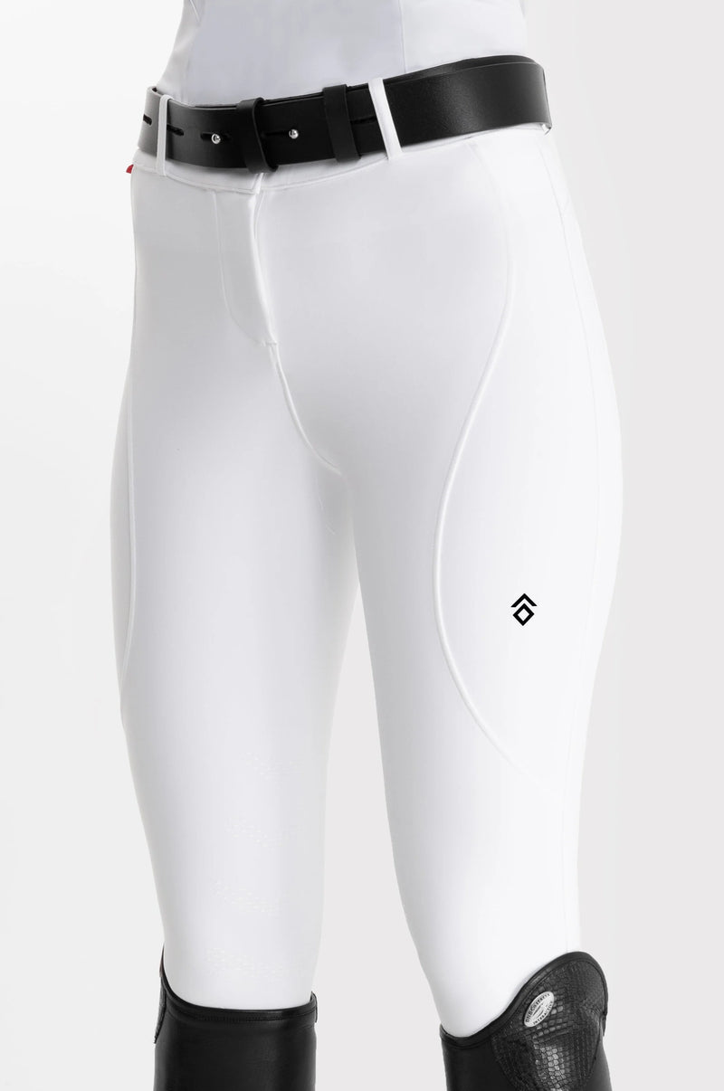 Aztec Diamond Breeches Knee Grip White