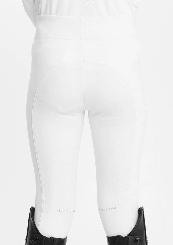 Aztec Diamond Young Rider Full Seat leggins White