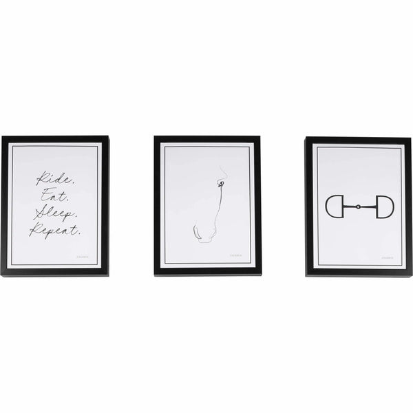 Eskadron Wandbilder Set OF 3 Platinum 25