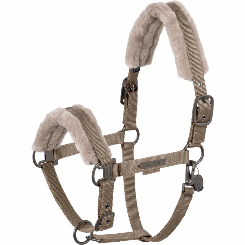 Eskadron Halfter Double Pin Faux Fur Platinum 25 Taupe