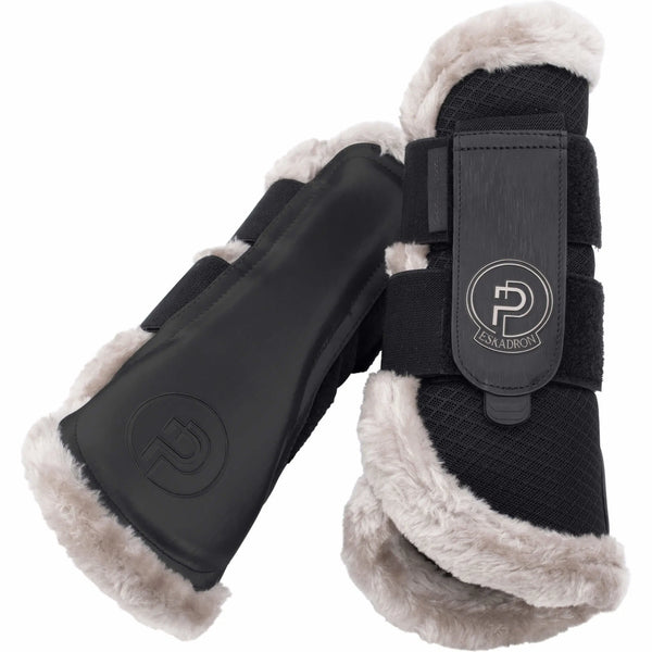 Eskadron Gamaschen Mesh Faux Fur Platinum 25 Black