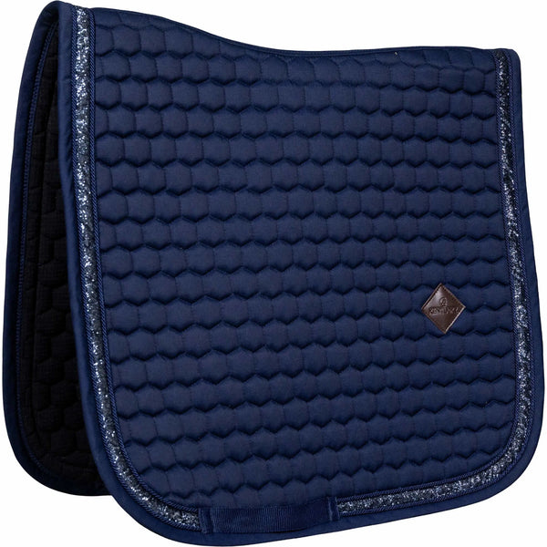 Kentucky Dressurschabracke Glitter Band Navy