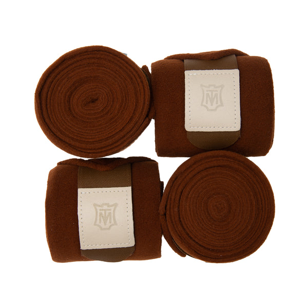 Mattes Fleecebandage Stoff Nougat HW25