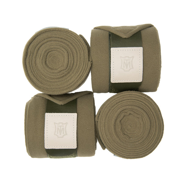 Mattes Fleecebandage Stoff Olive HW25