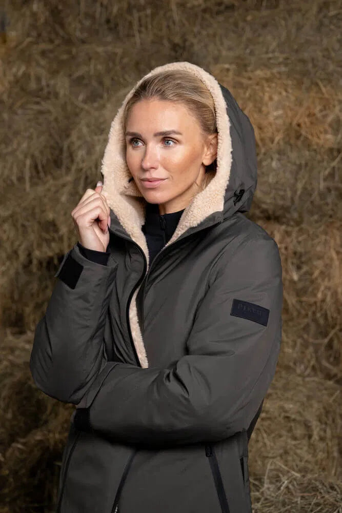 Pikeur Damen Regenmantel Teddy Sports Deep Khaki HW25