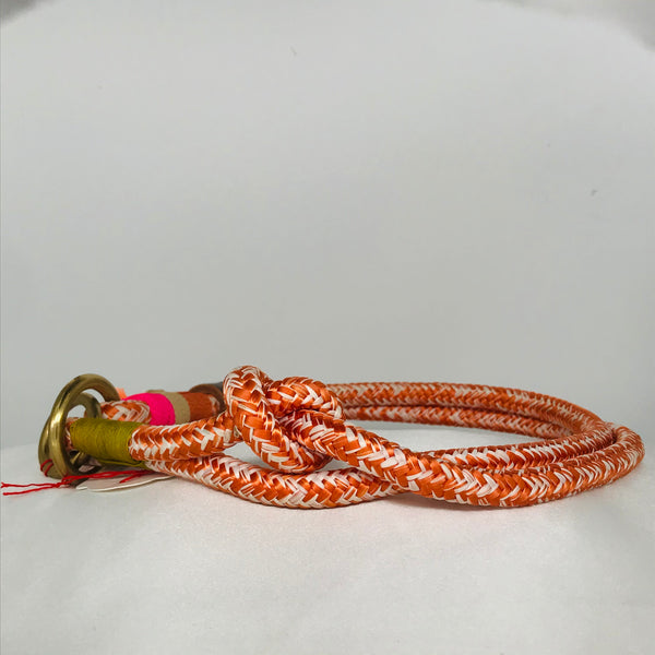 ELBBAND Hundehalsband Seil orange #52