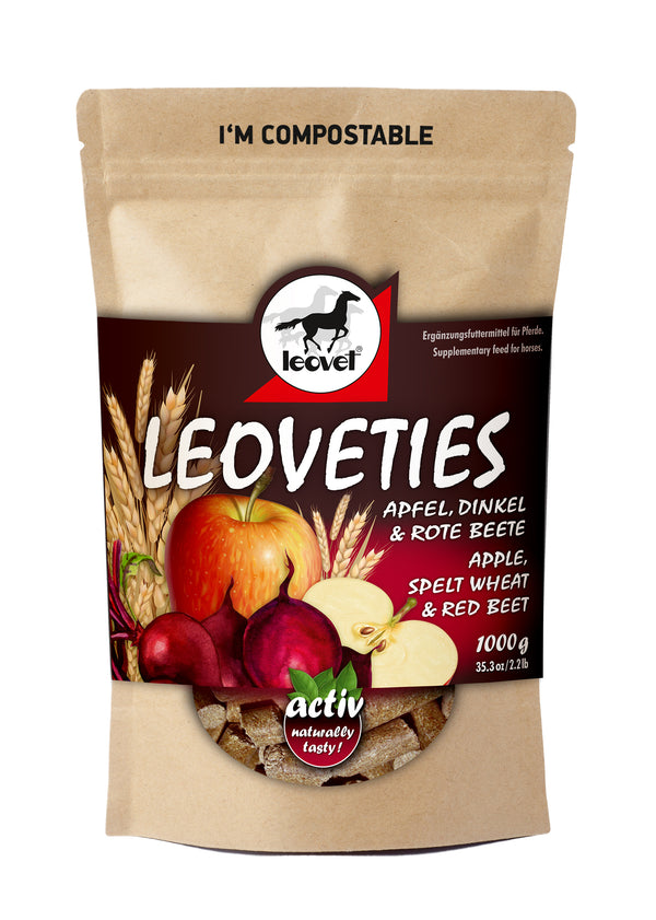 Leovet Leckerli Leoveties Apfel & Dinkel & Rote Beete